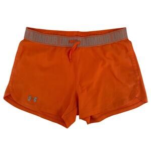 Under Armour Orange Athletic Shorts - Women's Small
